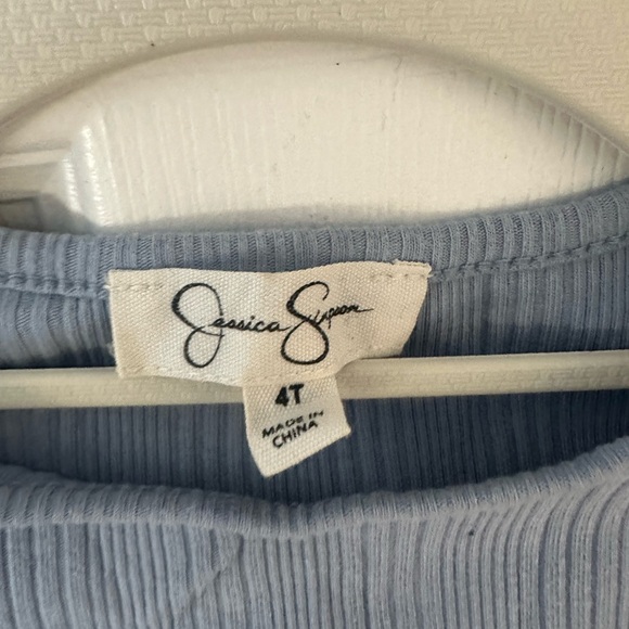 Jessica Simpson Light Blue Ribbed Top - Picture 2 of 2